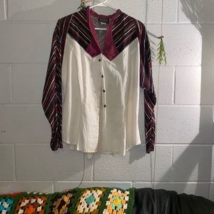 Vintage retro button up